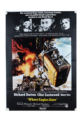 Lot 583 - Where Eagles Dare (1968) Indian One Sheet Film Poster