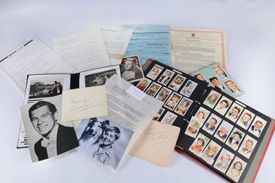Lot 691 - Film Artist Contracts / Autographs / Photographs