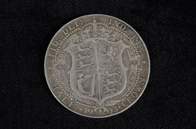 Lot 81 - Scarce date 1903 Edward VII Half Crown