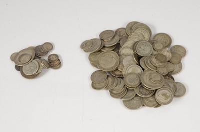 Lot 91 - A collection of British pre 1947 silver coinage