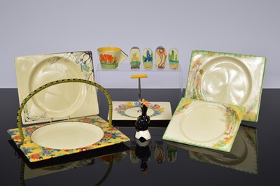 Lot 114 - A group of Art Deco pottery