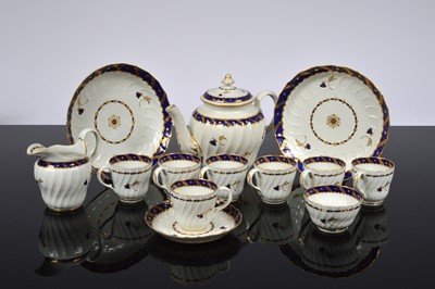 Lot 140 - A Regency period Worcester porcelain part tea set