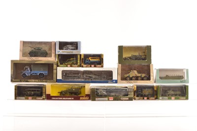 Lot 12 - Modern Diecast WWII Military Vehicles (14)