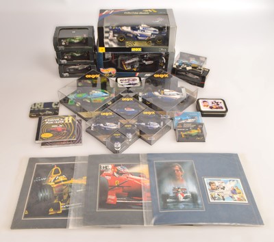 Lot 44 - 1:18 Scale and Smaller Modern Diecast Formula 1 and Indy Cars and Other Related Items (12 Models)