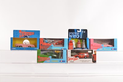 Lot 56 - Modern Corgi Gerry Anderson and Dr Who (6)