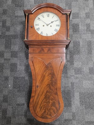 Lot 1 - A large Victorian period mahogany wall clock
