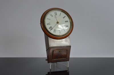 Lot 2 - A small drop dial wall clock