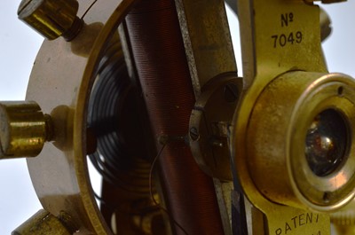 Lot 16 - An early 20th century Eureka Clock Co Ltd electronic brass and glazed mantle clock