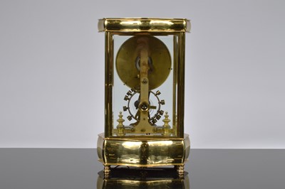 Lot 16 - An early 20th century Eureka Clock Co Ltd electronic brass and glazed mantle clock