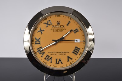 Lot 89 - A modern Watch Dealership style wall clock