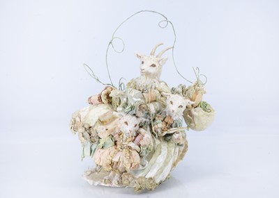 Lot 86 - A Laetita Mieral ‘Merveilles en Papier’ The mother goat and her children