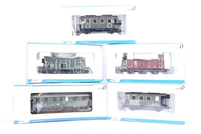 Lot 558 - Lenz 0 Gauge Passenger and Goods Rolling Stock