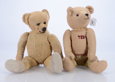 Lot 102 - Two early British teddy bears