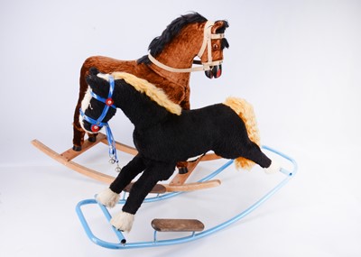Lot 117 - Two post-war rocking horses