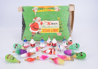 Lot 415 - Vintage milk glass Christmas tree light bulbs