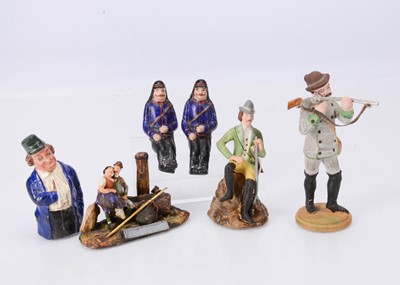 Lot 439 - Thuringian composition and papier-mâché figures