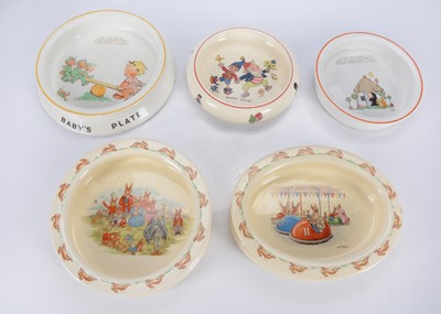 Lot 842 - Baby plates