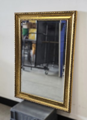 Lot 507 - Gilt framed bevel edged mirror
