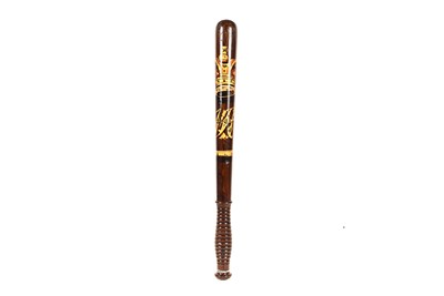 Lot 98 - A Victorian Scottish Painted Police Truncheon by McNaughton