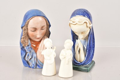 Lot 203 - An Austrian ceramic figure of the Praying Madonna