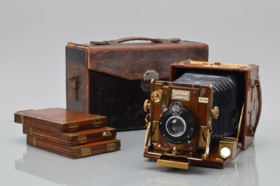Lot 7 - A Sanderson Tropical Hand and Stand ¼ Plate Camera
