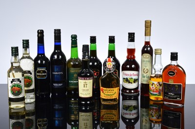 Lot 32 - A collection of Sherry Liquors and Vodka