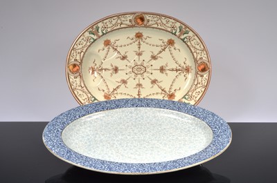 Lot 109 - A Royal Worcester Blue Chintz serving platter
