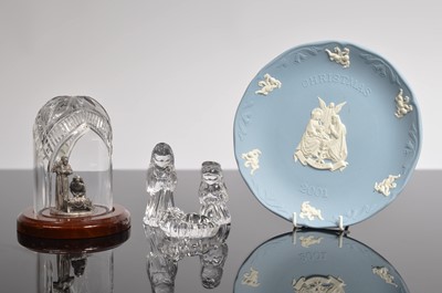 Lot 122 - A Waterford marquis nativity set