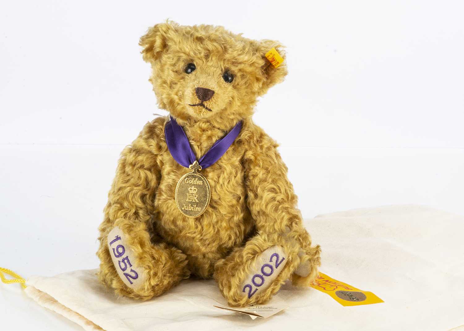 Lot 48 - A Steiff yellow tag for Danbury Mint Golden Jubilee Bear