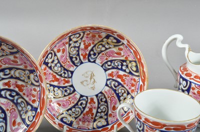Lot 41 - A small collection of late 18th century Worcester 'Queen Charlotte' pattern tea wares