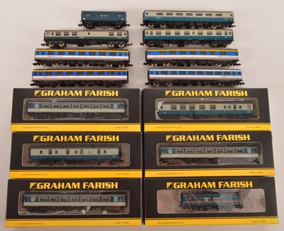 Lot 38 - N Gauge BR Blue/Grey and Network Southeast Coaching Stock (14)