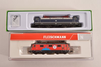 Lot 58 - Fleischmann and Arnold  N Gauge Swiss and German Electric Locomotives (2)