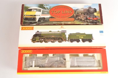 Lot 158 - Hornby (Margate and China) 00 Gauge boxed BR and SR green Schools Class and Class N14 Locomotives and Tenders (3)