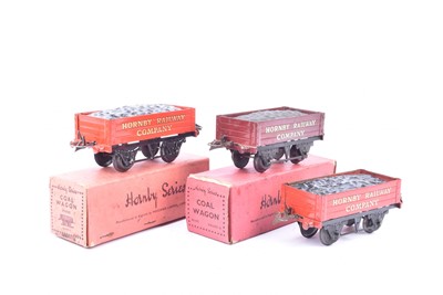 Lot 106 - Hornby 0 Gauge 'Hornby Railway Company' Open Coal wagons