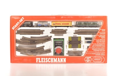 Lot 416 - Fleischmann HO Gauge Swiss Electric Freight Train Starter Set