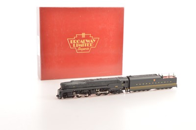 Lot 491 - Broadway Imports Paragon Series American HO Gauge Pennsylvania Rail Road Steam Locomotive with Tender