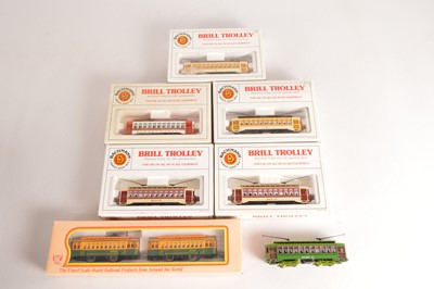 Lot 520 - American HO Gauge Brill Trolley Cars (7)