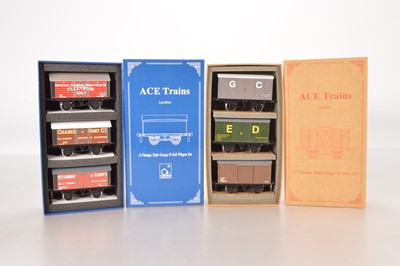 Lot 560 - Ace Modern Issue 0 Gauge Goods Van Packs (2)
