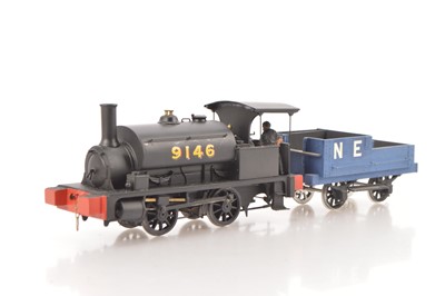 Lot 583 - White metal Kit built 0 Gauge Finescale 0-4-0 LNER black Tank Loco 'PUG' (2)