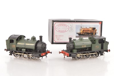 Lot 591 - Agenoria /Oakville Models pair of 0 Gauge Finescale Kit built steam outline Locomotives (2)