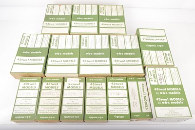 Lot 621 - A.B.S model 0 Gauge Finescale Group of wagon Kits (15)