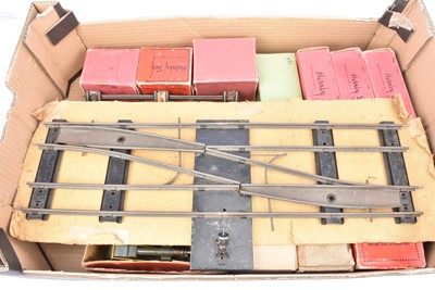 Lot 154 - Hornby 0 Gauge No 1 and No 2 and 3A Buffer Stops Crossover Points and track