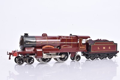Lot 182 - Hornby 0 Gauge 3C clockwork LMS maroon 6100 'Royal Scot' Locomotive and Tender