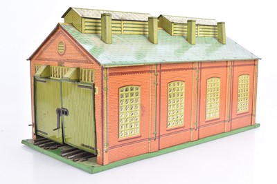 Lot 188 - Hornby 0 Gauge Single and Double length Engine sheds
