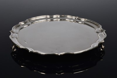 Lot 344 - A George VI silver dish by H. F & Co