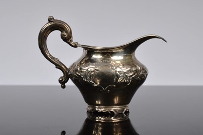 Lot 407 - An early Victorian silver milk jug by RP GB