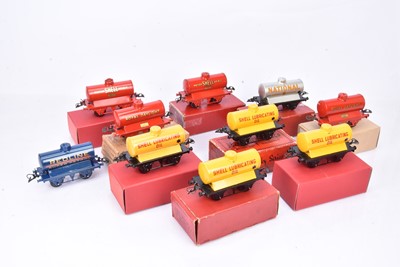 Lot 202 - Hornby 0 Gauge original and restored Tank wagons