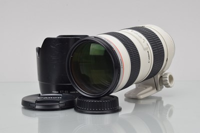 Lot 66 - A Canon EF 70-200mm f/2.8 L Ultrasonic Lens.