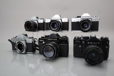 Lot 165 - Six Eastern Bloc SLR Cameras