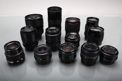 Lot 196 - Thirteen SLR Lenses